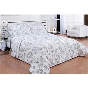 Jogo de Cama Queen Scavone Classic Roses 200 Fios - Branco