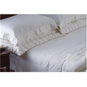 Jogo de Cama Casal Scavone New York 400 Fios - Branco