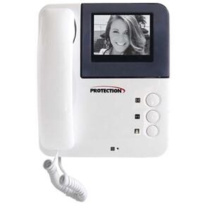 Monitor para Vídeo Porteiro Protection PT-025nd com Visor de 4" Preto/Branco - Bivolt