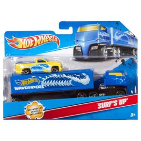 Caminhão Hot Wheels Mattel trucking Transporter - Surf's Up C0628/2370
