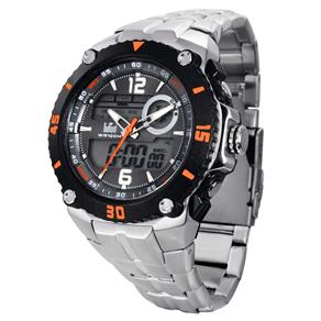 Relógio Masculino Anadigi Dumont Thunder SM12032J - Prata