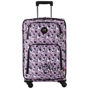 Mala de Viagem Choice Bag Hello Kitty HKFU102 Giro 360° Pequena - Rosa