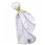 Toalha de Banho Tribeca Fralda c/ Capuz e Princesa Pintada à Mão - Rosa/Branco + Naninha para Bebês Tribeca em Malha - Branco/Verde