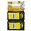 Bloco 3M Post It Flags HB004193502 com 100 folhas - Amarelo 