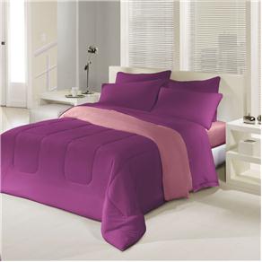 Jogo de Cama Casal Lepper Duo Mix - Rosa