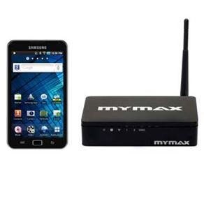 Tablet Samsung Galaxy S G70 c/ 8GB, Câmera 3.2 MP, Wi-Fi, GPS, Bluetooth, Leitor de Cartão, Tela 5.0" e Android 2.2 + Roteador Wireless Mymax-2 Portas