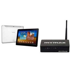 Tablet Samsung Galaxy Tab P7510 c/ 16GB, Câmera 3.2MP, Swype, Wi-Fi, GPS, Bluetooth, Tela 10.1" e Android 3.1 + Roteador Wireless Mymax-2 Portas