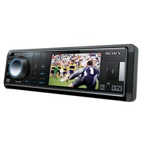DVD Automotivo Sony Xplod MEX-V50 c/ Tela de 3”, TV Digital, Entrada Auxiliar frontal e USB, Display Dual Led Azul e Âmbar