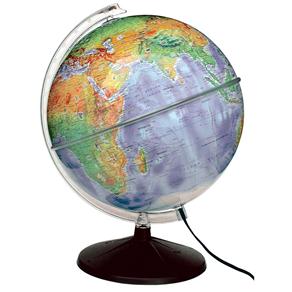 Globo Terrestre Libreria Físico Ambiental-IL com Luz - 30 cm 