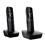 Telefone sem Fio Philips CD4802B Preto com Display Iluminado, Id. Chamadas e Viva-Voz + Ramal