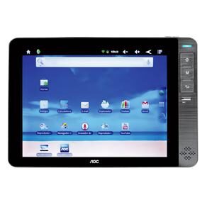 Tablet AOC Breeze com Tela 8", 4GB, Wi-Fi, Bluetooth, Sensor de Gravidade, Slot para Cartão e Android 2.3