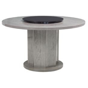 Mesa Modocasa Esmeralda com Tampo Giratório - Carvalho Ferroso/Negro Zebrano
