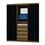 Guarda-Roupa Bartira Fortaleza com 2 Portas e 4 Gavetas - Imbuia/Preto