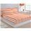 Colcha Matelassê Solteiro com Porta-travesseiro Camesa Gráfica Listrada 180 Fios - Laranja