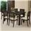 Mesa de Jantar Modocasa Athenas 160cm - Tabaco com 6 Cadeiras Modocasa Athenas - Tabaco/Marfim