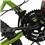Bicicleta Aro 26 Oceano Snapper com Dupla Suspensão - Preta/Verde