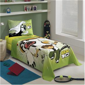 Jogo de Cama Solteiro Lepper Ben 10 100% Algodão