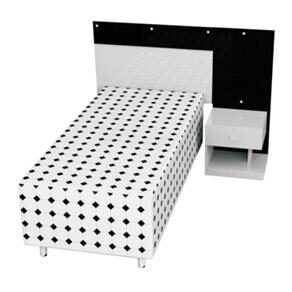 Painel de Parede Bartira Agile para Box - Branco/Preto