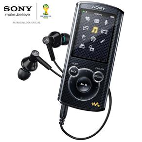 MP4 Player Sony NWZ-E463K Walkman 4G c/ Dock Station, Rádio FM e Gravador de Voz