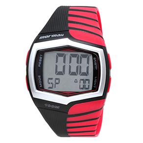Relógio Masculino Digital Mormaii Cronógrafo Action YP0496/8R – Preto/Vermelho