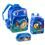 Mochila Pacific Peixonauta Mundo Águas Azul + Estojo Duplo Pacific Peixonauta Mundo das Águas Azul + Lancheira Pacific Peixonauta Mundo das Águas Azul