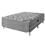 Cama Box Conjugado Simbal Cremona com Molas Pocket Casal 54x138x188cm - Cinza
