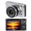 Câmera Digital Nikon1 J1 Prata c/ 10.1MP, Lente 10-30mm VR, Visor LCD 3.0”, Vídeo em Full HD (1080p), Detector de Face e PictBridge 