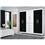 Guarda-Roupa Bartira Signus com 6 Portas e 4 Gavetas - Branco/Preto