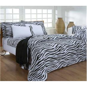 Jogo de Cama King Brilhante Bed Venture - Zebra