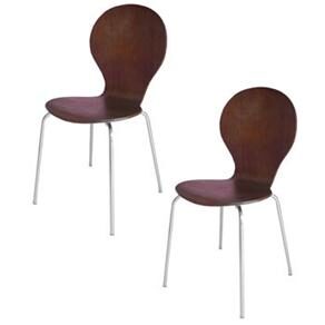 2 Cadeiras Importada Bentwood - Tabaco