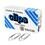 Clips Bacchi nº 6/0 Niquelado 0410-9 - 50 Unidades