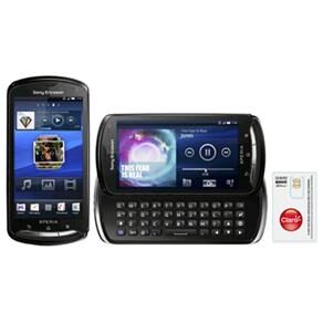 Celular Desbloqueado Claro Sony Ericsson Xperia™ Pro Preto QWERTY, Câmera 8.1MP, Android 2.3, 3G, Wi-Fi, GPS, Rádio FM, MP3,Bluetooth e Fone de Ouvido