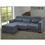 Sofá 2 Lugares American Comfort Coimbra em Chenille com Chaise Lado Esquerdo - Cinza