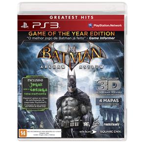 Jogo Batman: Arkham Asylum - PS3