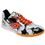 Chuteira de Futsal Lotto Groovy ID Branco/Laranja.