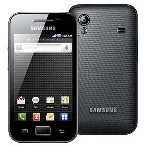 Celular Desbloqueado Tim Samsung Galaxy Ace S5830 Onix Black com Câmera 5.0, Android 2.2, GPS, Wi-Fi, 3G, Bluetooth, MP3, Touch Screen e Fone
