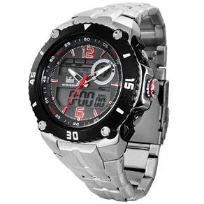 Relógio Masculino Anadigi Dumont  SM12050B – Prata