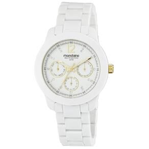Relógio Feminino Analógico Mondaine Fashion Multifunção 94358LPMGDP1 - Branco