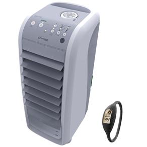 Climatizador de Ar Consul Bem Estar C1F06AB c/ Controle Remoto 110v + Relógio Unissex Digital 4 Fun Ion - Preto - Tam. M