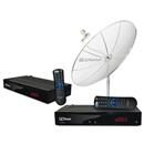 Kit Antena Parabólica e 2 Receptores Digital/An...