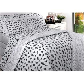 Jogo de Cama Queen Kacyumara Ducent Clorella Floral 200 Fios
