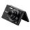 Câmera Digital Samsung MV800 Preta c/ LCD 3”, 16.1MP, Zoom Óptico 5x, Cartão Micro SD 4GB + Celular Desbloqueado Samsung Duos Basic E1182 Preto/Prata