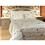 Cobre-leito King com 2 Porta Travesseiros Kacyumara Bordeaux 300 Fios