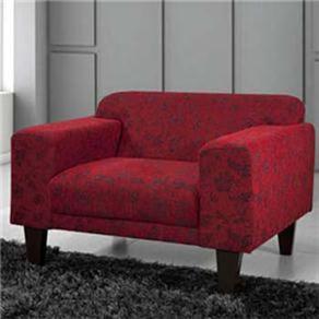 Poltrona American Comfort Crys em Chenille Florido AC 3500 - Vermelho