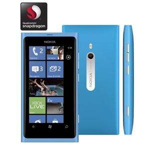 Celular Desbloqueado Nokia Lumia 800 Azul com Windows Phone, Câmera 8MP, Touch Screen, 3G, Wi-Fi, Bluetooth, GPS, Rádio FM, MP3 e Fone de Ouvido