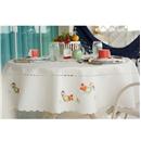 Toalha de Mesa Redonda Mehndi Galinha 180cm - O...