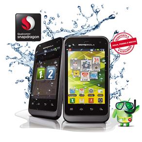 Celular Desbloqueado Motorola Defy Mini Dual Chip XT321 com Android 2.3,Touch Screen, Câm. 3MP, Bluetooth, GPS, Wi-Fi, 3G, FM/MP3 e Cartão 2GB - Claro