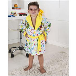 Roupão Infantil Tam. P Microfibra Camesa Patati Patatá