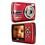 Câmera Digital Tron FineCam FL160 Vermelha c/ Visor LCD 2,4”, 16MP, Estabilizador de Imagens, Vídeo em VGA, Detector de Face e Sorriso 
