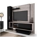 Estante Vamol Home Azure - Carvalho Ferroso/Preto